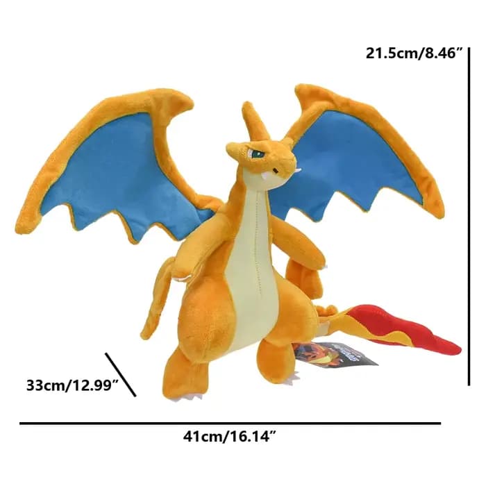 20 cm évolution Mega Charizard Y Peluche poupée monstre de poche Anime Dragon Peluche doux Peluche a