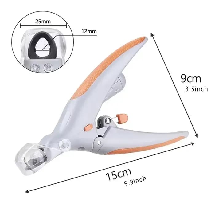 Coupe-ongles pour animaux de compagnie, lumière LED, avec fonction d'amplification, outil spécial po