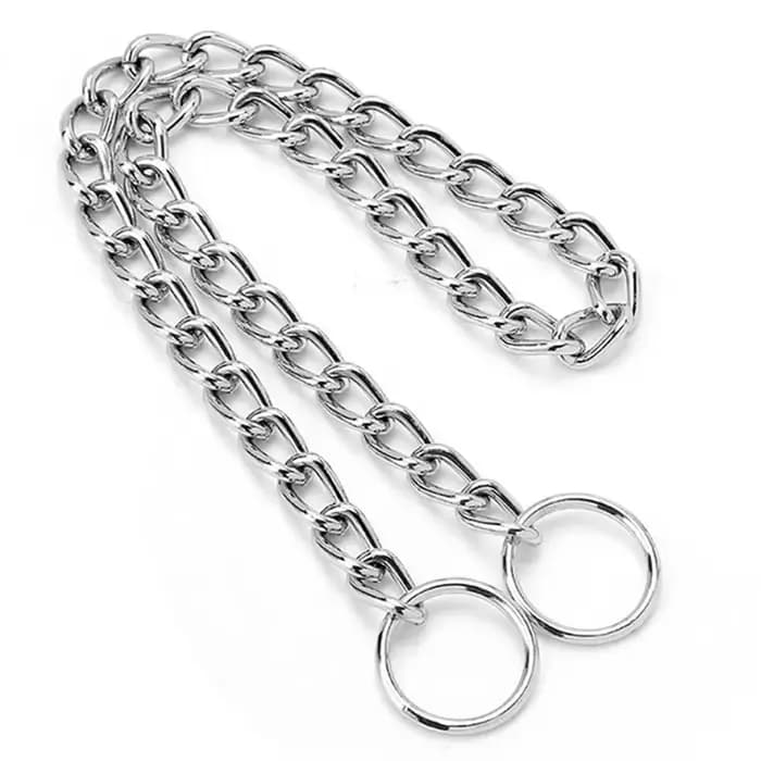 Collier chaîne serpent pour animaux de compagnie, collier d'étouffement pour chien en acier inoxydab