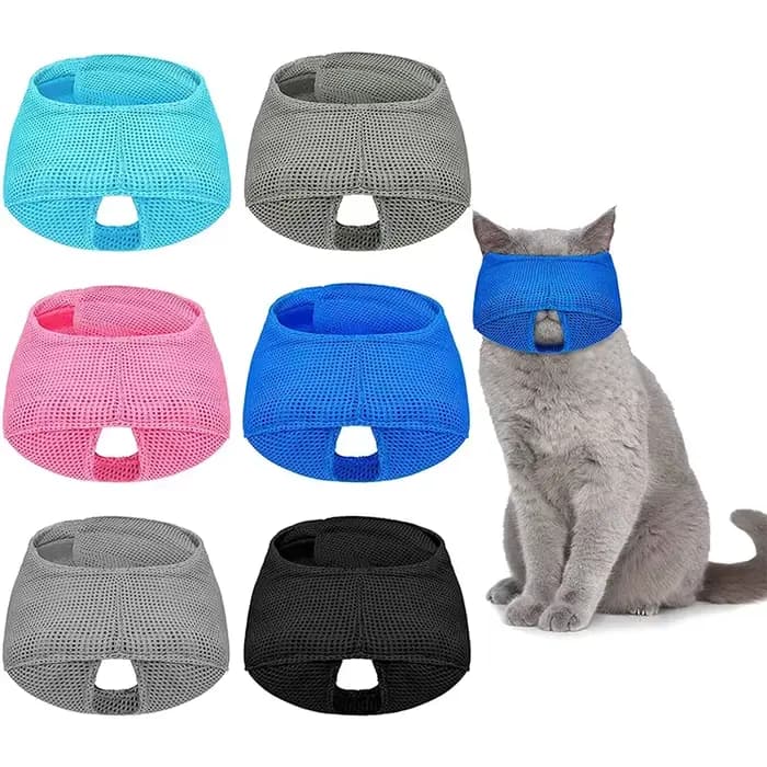 Muselière respirante pour chat, Anti-morsure, à mâcher, fournitures de toilettage pour animaux de co