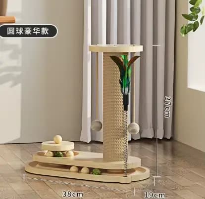 Colonne d'escalade en bois personnalisable pour chat, grattage en Sisal, arbres de jeu d'intérieur,