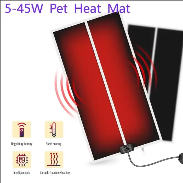 Coussin chauffant pour animaux de compagnie, 5W/7W/14W/20W/28W/35W/45W, couverture électrique pour R