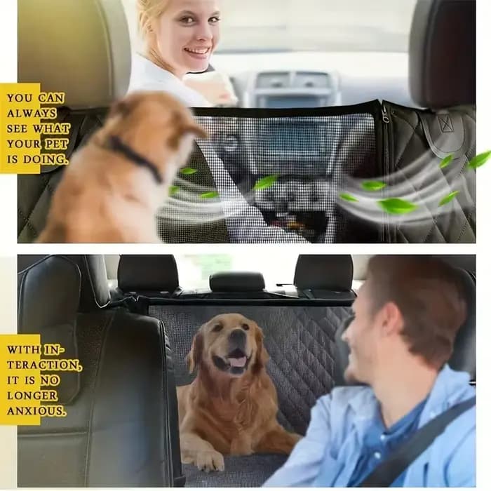 Housse de siège pour chien pour siège arrière, housses de siège de voiture pour chien 100% imperméab