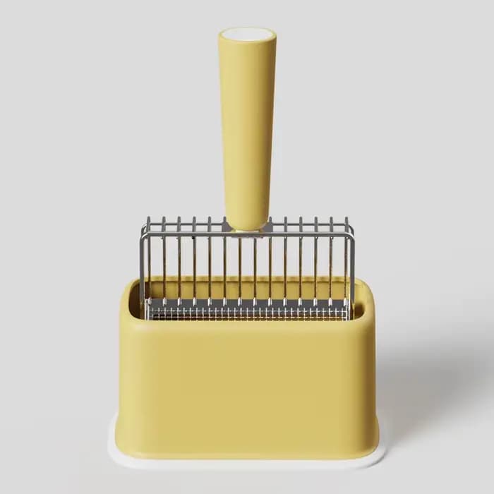 Ensemble de cuillères à litière pour chat, boîte à litière à tamisage à Long manche avec support, pe