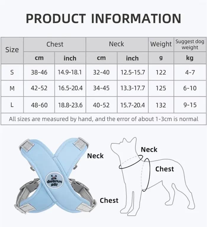Ensemble Harnais et Laisse pour Chien, Sangle de Poitrine Respirante Réfléchissante pour Bouledogue