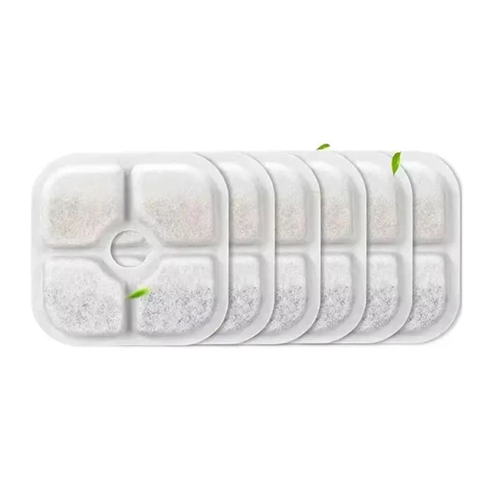 Filtres de remplacement pour fontaine à eau pour animaux de compagnie, système de filtration triple