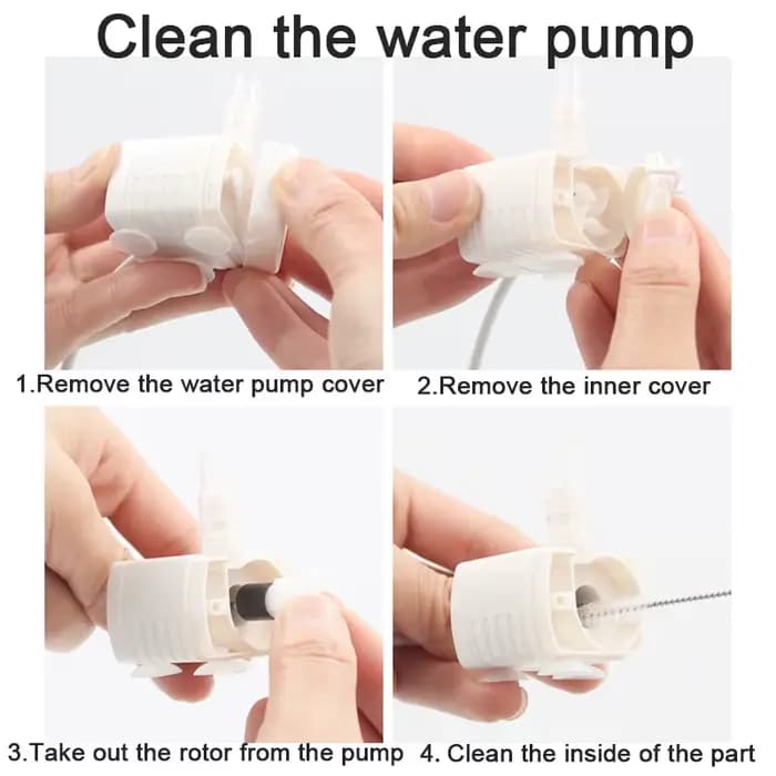 Pompe à eau pour chat fontaine d'eau pompe accessoires pompe à eau muette pour chat abreuvoir distri