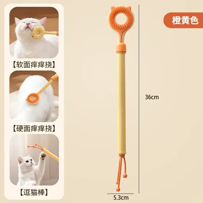 Grattoir rétractable double face pour animaux de compagnie, masseur et jouet pour chat, grattoir ant