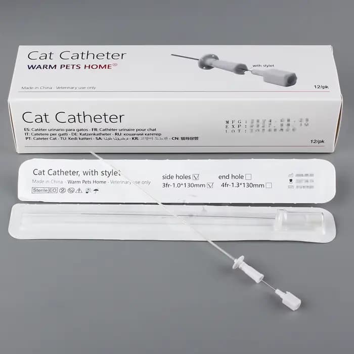Cathéter urinaire pour chat avec stylet 3Fr 4Fr Consommables vétérinaires