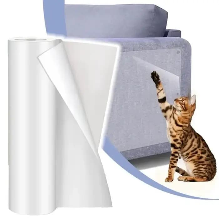 1 rouleau de ruban de protection anti-rayures pour meubles, auto-adhésif en PVC Transparent, tampons