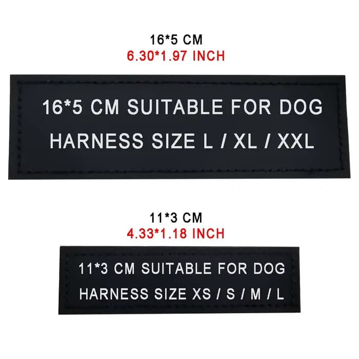 Étiquette de nom de chien personnalisée, étiquette d'identification de harnais, réfléchissante color