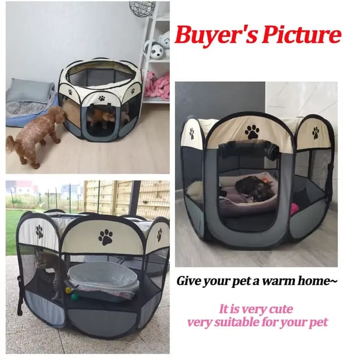S/M/L chat salle de livraison détachable été tente pour animaux de compagnie en plein air chien lit