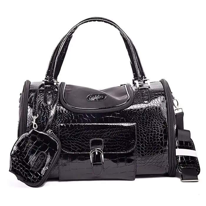 Sac de transport Portable pour animaux de compagnie, chat, chien, avec sac à main, voyage en cuir, p