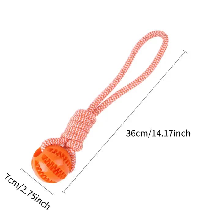 Boules de jouets pour chiens, corde de friandises interactive, boules de fuite en caoutchouc pour pe