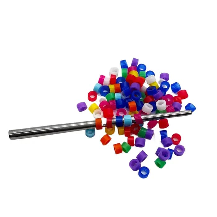 100 pièces anneau d'oiseau bandes de jambe pour perroquet Finch canari Gouldian diamètre 3mm 4mm 5mm