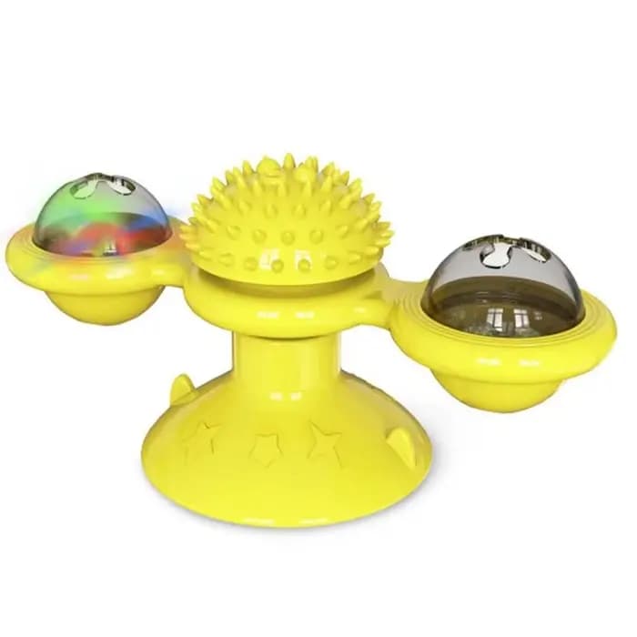 Moulin à vent pour chat, jouet interactif pour animaux de compagnie, Puzzle, jeu pour chat, plateau