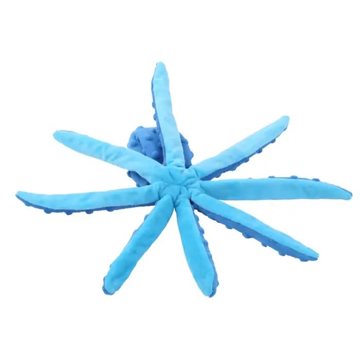 Coquille de poulpe vocale pour chien et chat, jouets en peluche pour le nettoyage des dents, jouets