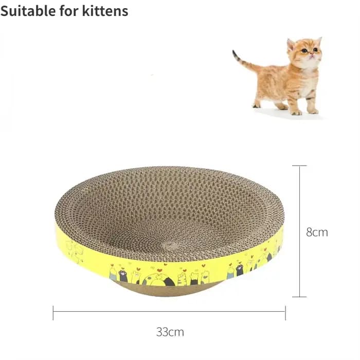 Planche à gratter pour chat, protection des meubles, jouets à griffes de meulage, papier ondulé oval
