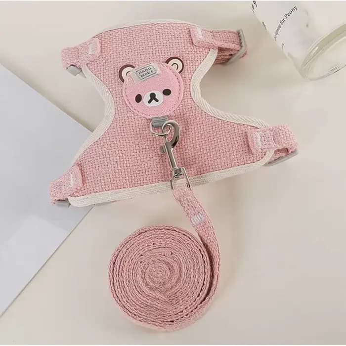 Harnais de lapin laisse respirant pour chien, harnais de marche Anti-traction, gilet réglable pour p