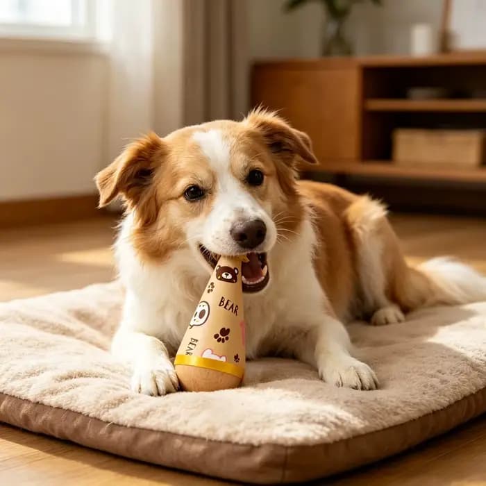 Jouet interactif Wobble & Spin pour chiens et chats : jouet durable résistant aux morsures qui bouge