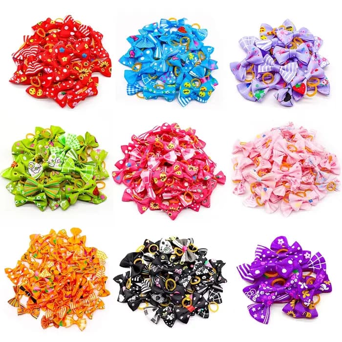 Nœuds de toilettage pour animaux de compagnie, 10/20/30 pièces, mélange de couleurs pour chiots, acc