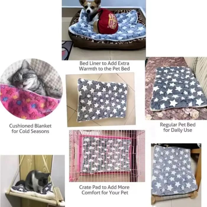 Tapis pour animaux de compagnie en flanelle, lit pour chien et chat, tapis de couchage épais, couver