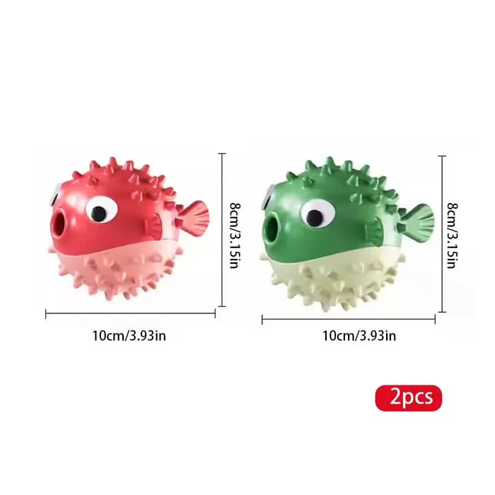 Jouet pour chien en forme de poisson rebondissant, résistant aux morsures, anti-ennui, pour le netto