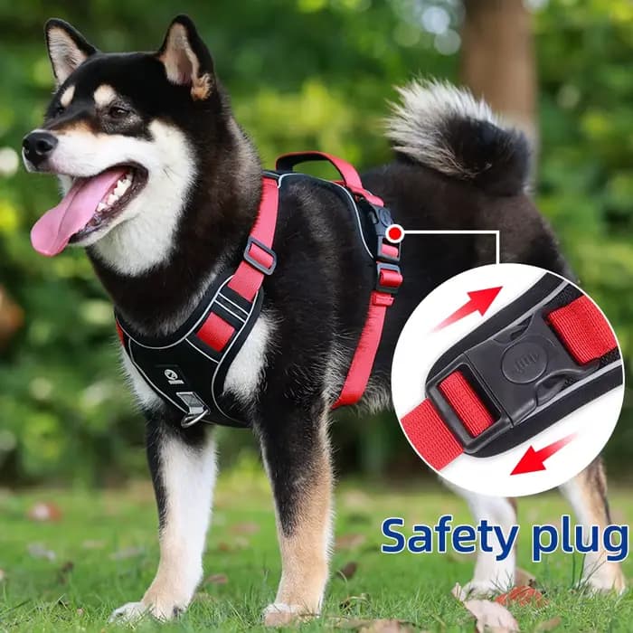 Harnais à dégagement rapide pour chien, gilet en Nylon, respirant, réglable, pour animaux de compagn