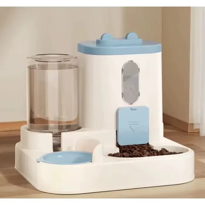 Bol pour chat mangeoire automatique avec conception anti-déversement avec fontaine d'eau distributeu