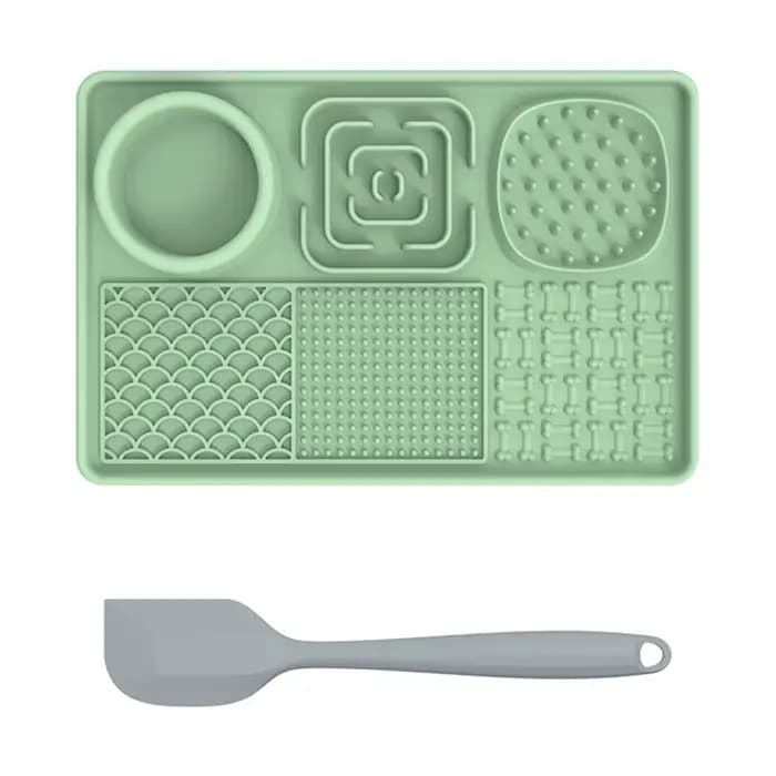 Tapis à lécher pour chiens tapis à lécher en silicone pour animaux de compagnie avec ventouses mange