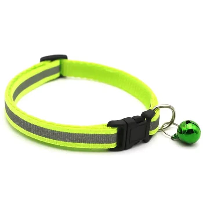 Collier de sécurité réglable pour chat, anneau de cou, cloche, nylon, produits pour animaux de compa