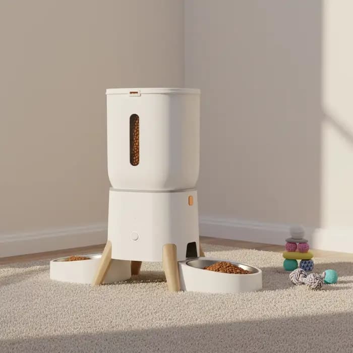 Distributeur automatique intelligent pour animaux de compagnie 5L - Machine d'alimentation à distanc