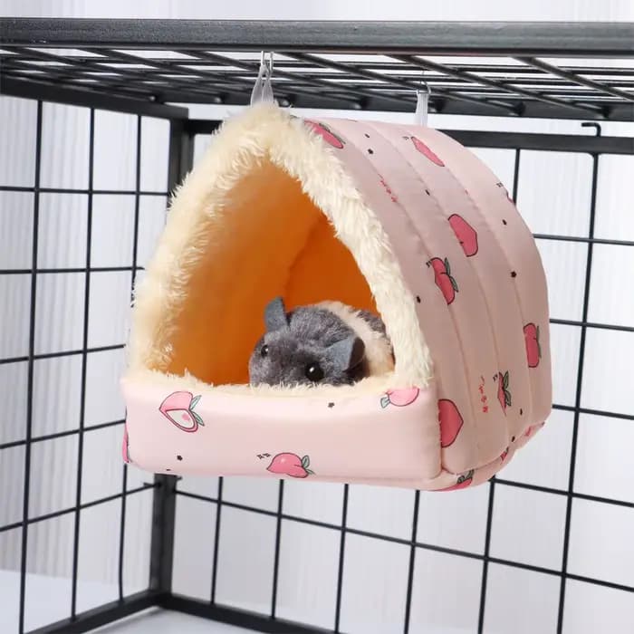 Lit de couchage pour petits animaux mignons, maison pour Hamster, Mini lapin, écureuil, nid chaud d'