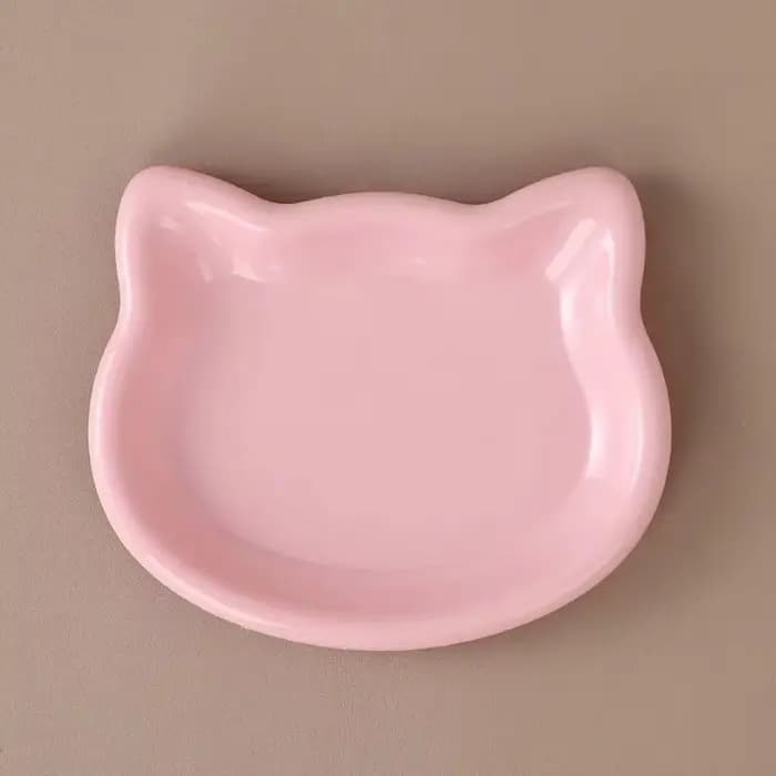 Bol pour chat en forme de chat mignon, antidérapant, Anti-chute, bol de nourriture pour chat, plat e