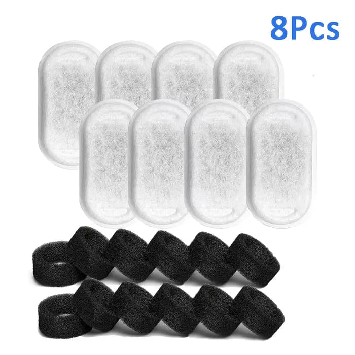 8/12/16/24 pièces filtres de fontaine d'eau pour chat pour 108Oz/3.2L débit d'eau réglable fontaine
