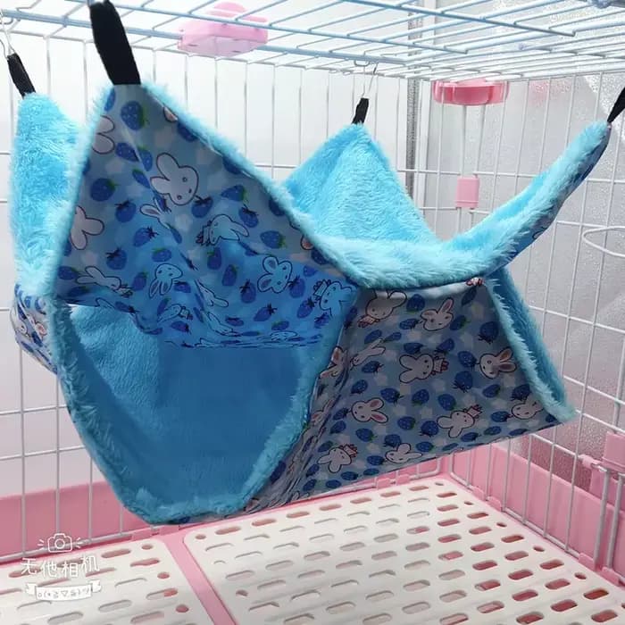 Hamac chaud d'hiver pour animaux de compagnie, Double couche épaisse en peluche pour Hamster, Chinch