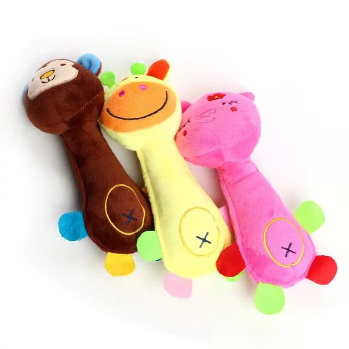Jouet en peluche Durable pour chien de compagnie, en forme d'animal avec grinçant pour petits chiens