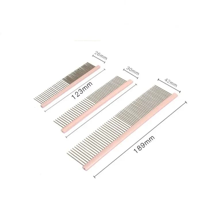 Peigne léger en aluminium pour animaux de compagnie, accessoires d'épilation, épingles en acier inox