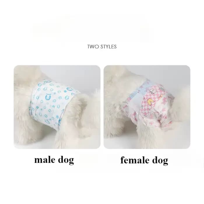 Couches pour chien super absorbantes pour animaux de compagnie, pantalons physiologiques féminins, c