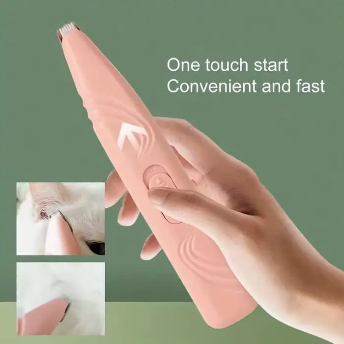 Tondeuse électrique pour animaux de compagnie, 1 pièce, pour chats, chiens, pieds, chargeur USB, pat