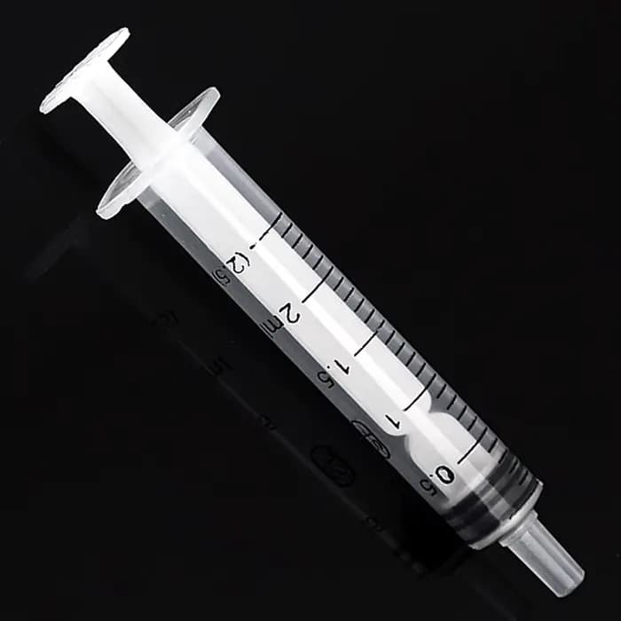 Seringue à nutriments liquides de 2.5ml, outils de mesure réutilisables, seringue en plastique pour