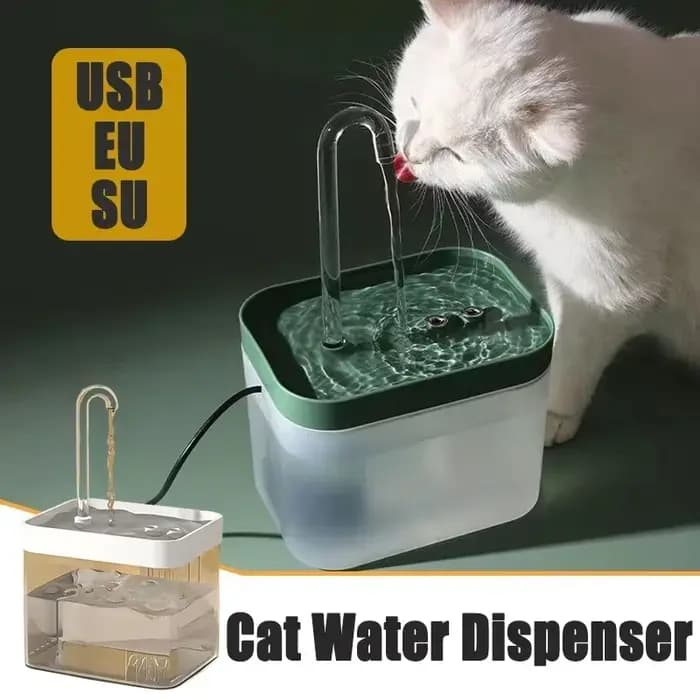 Filtre de fontaine d'eau Ultra silencieux pour chat, 1,5 l, distributeur d'eau automatique intellige