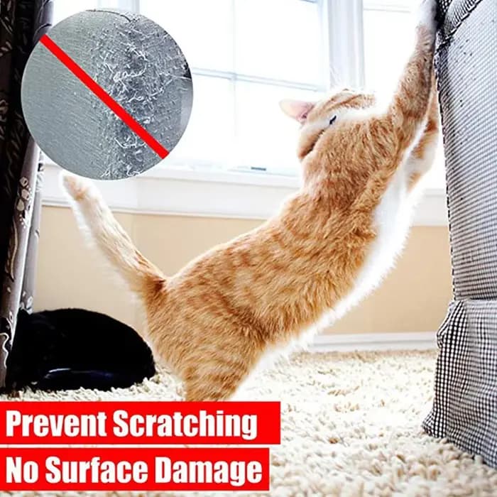 Bande d'entraînement pour chats, 3/10M, dissuasion des rayures, transparente, auto-adhésive, pour ch