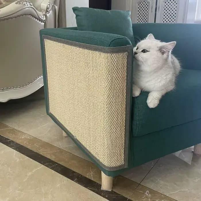 Tapis de canapé en bambou naturel pour chat, planche à gratter pour aiguiser les ongles, grattoir, j