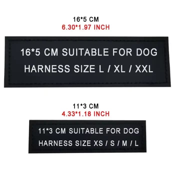 Étiquette autocollante réfléchissante avec nom de chien, 2 pièces, pour collier de harnais pour anim