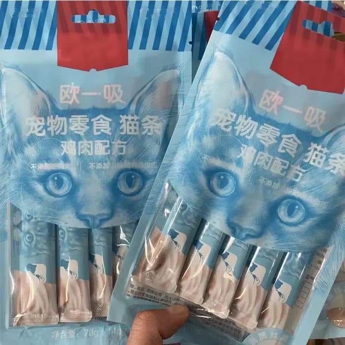 3X nourriture humide pour jeune chat, collations pour animaux de compagnie, bandes pour chat, paquet