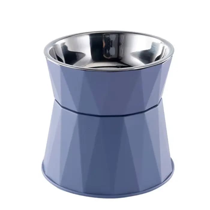 Filles à Pied Haut en Acier Inoxydable pour Chat et Chien, Protection du Cou, pour Nourriture et Eau