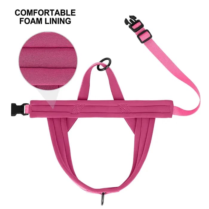 GlaSoft réglable en nylon rembourré pour animaux de compagnie, chien, chat, extérieur, sans côtes, b