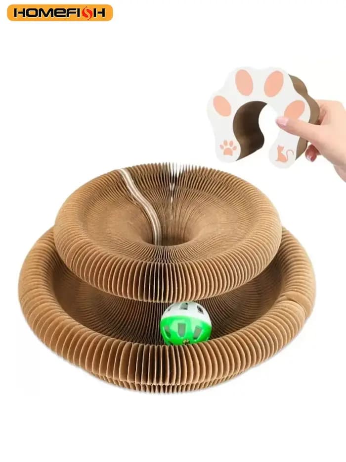 Jouet pour chat, griffoir rond en carton ondulé, jouets pour chat, accessoires pour chat, pour aigui