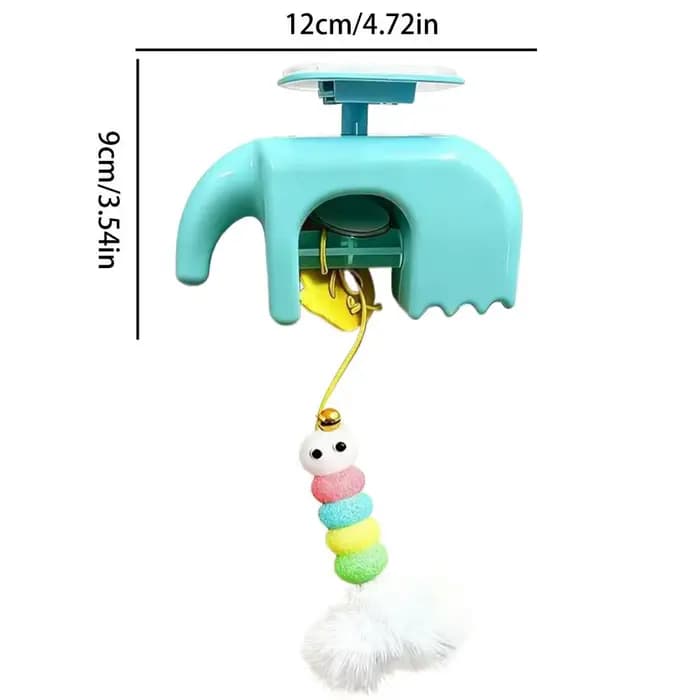 Jouet pour chat à fixation sur cadre de porte, jeu interactif 3 vitesses, jouet stimulant pour chat